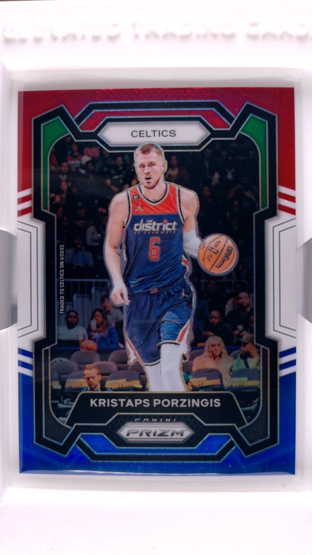 #8 Kristaps Porzingis Red, White And Blue Prizm - front