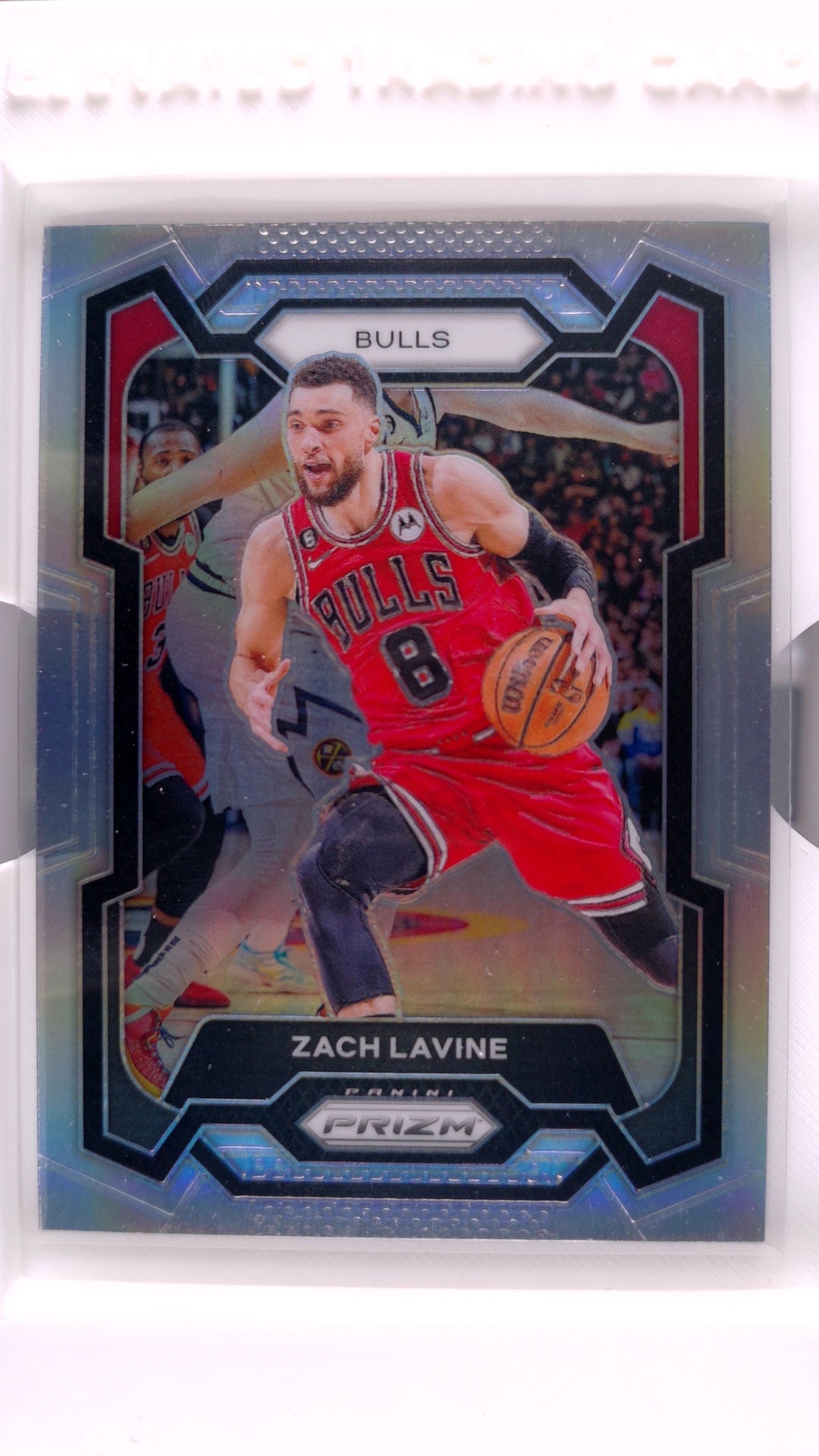 #72 Zach LaVine Silver Prizm - front