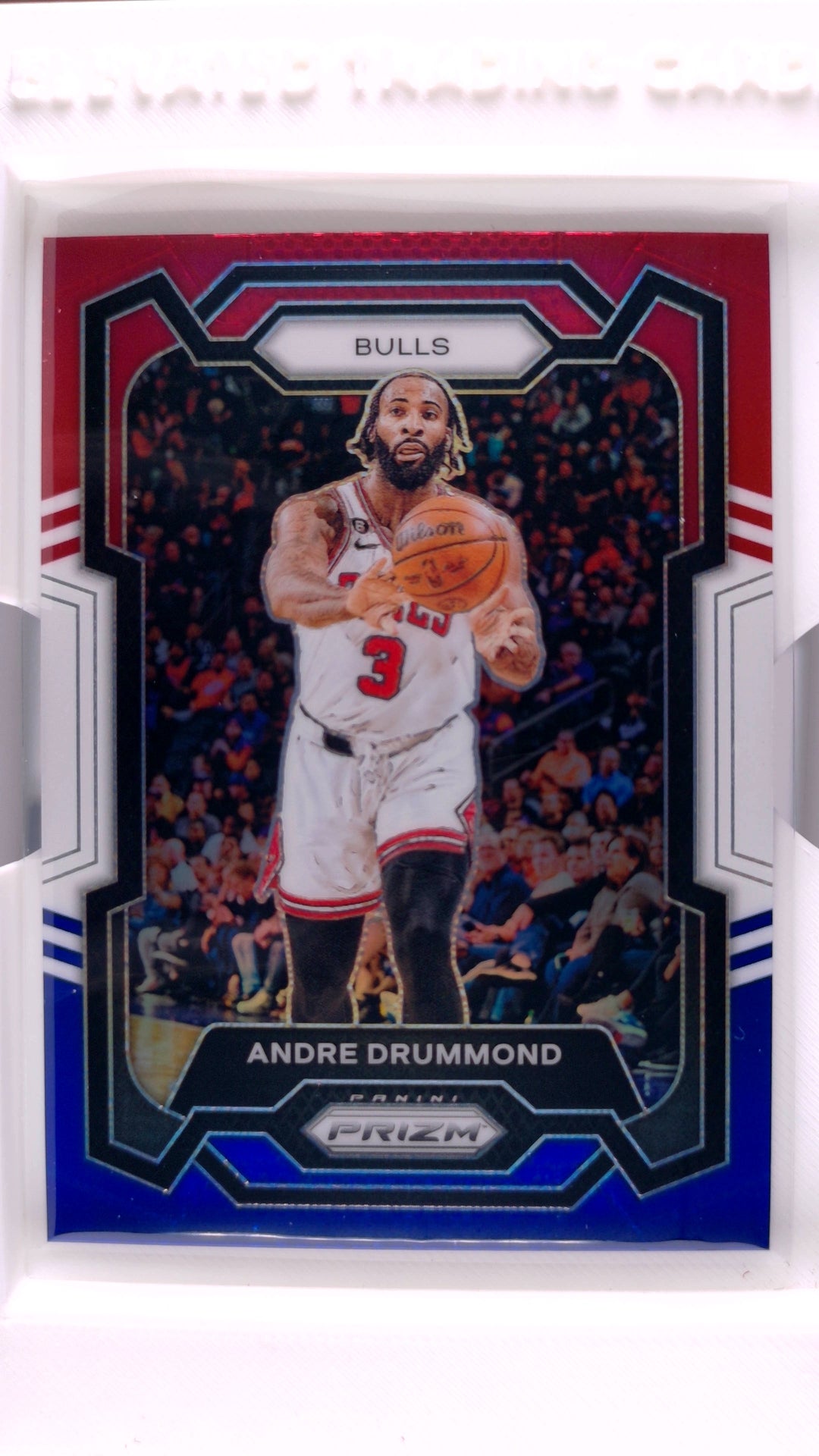 #256 Andre Drummond Red, White And Blue Prizm - front