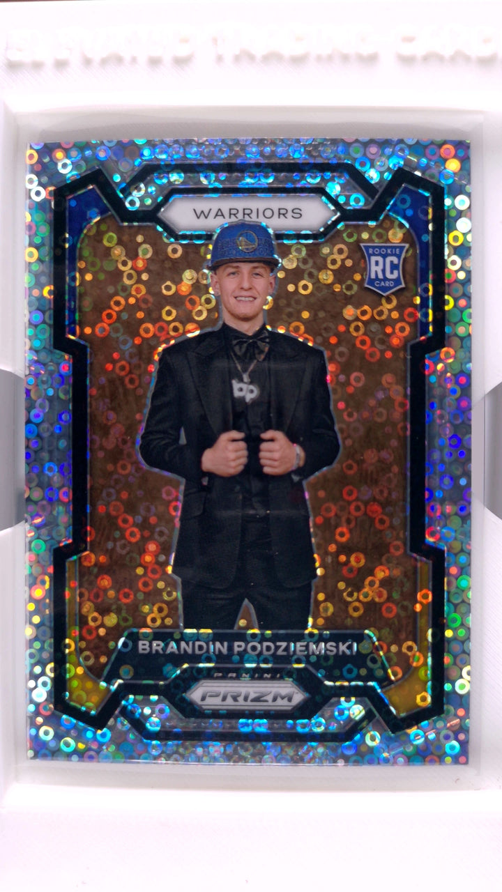 2023 Panini Prizm Basketball Brandin Podziemski #147 Rookie Variation Fast Break RC — Front