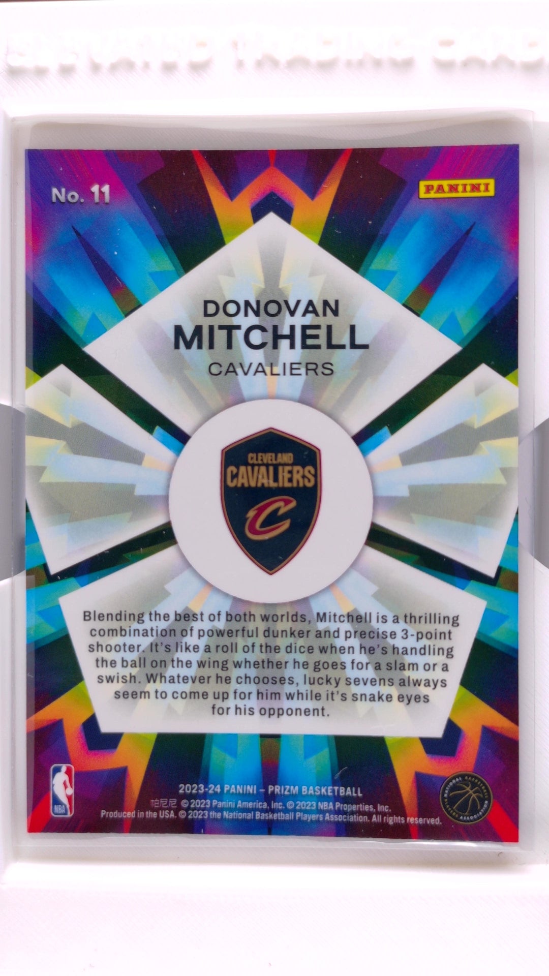 #11 Donovan Mitchell Kaleidoscopic - back