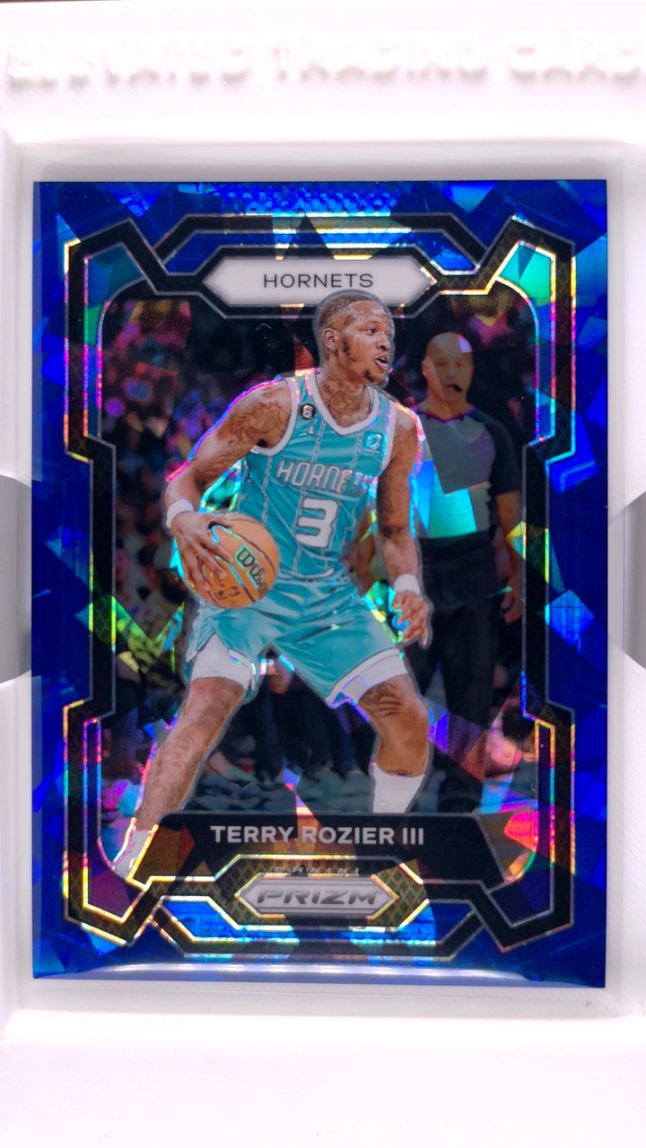 2023 Panini Prizm Basketball Terry Rozier III #90 Blue Ice Prizm #10/125 — Front