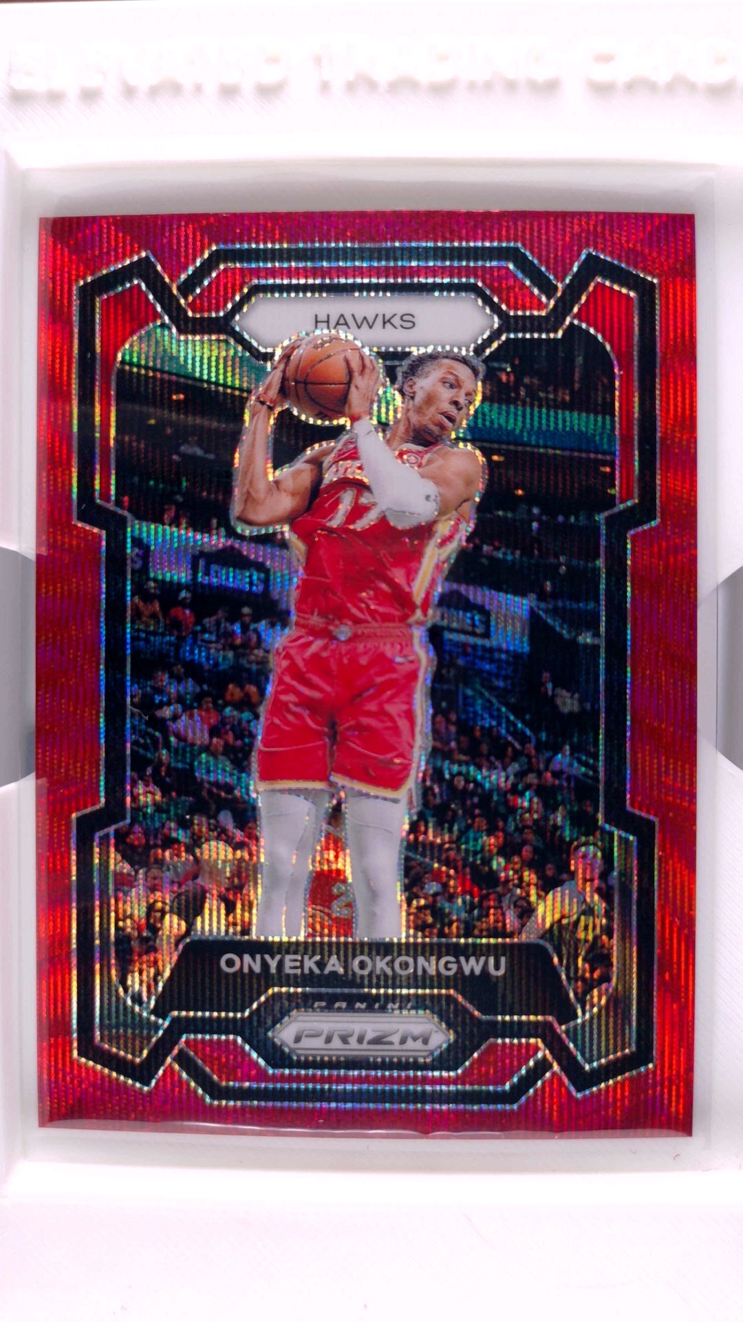 #290 Onyeka Okongwu Ruby Wave Prizm - front