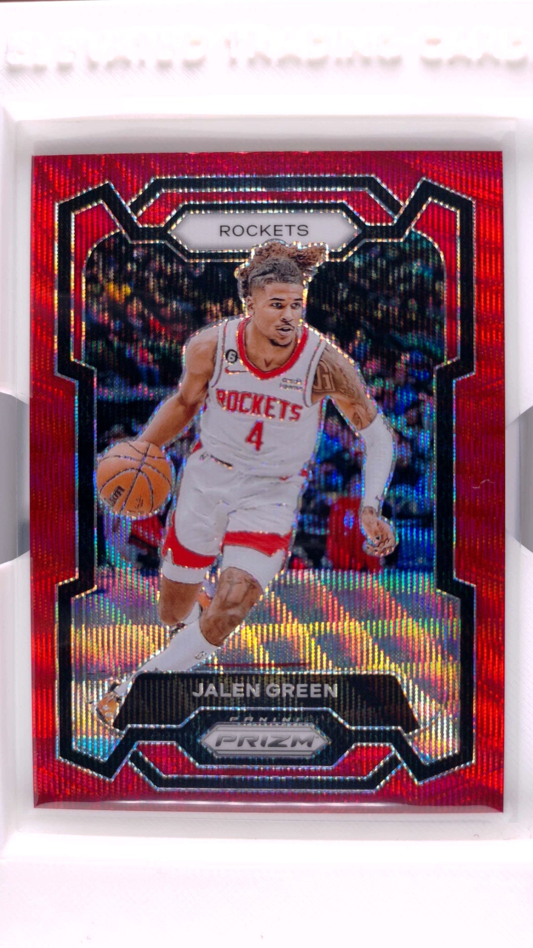 #29 Jalen Green Ruby Wave Prizm - front