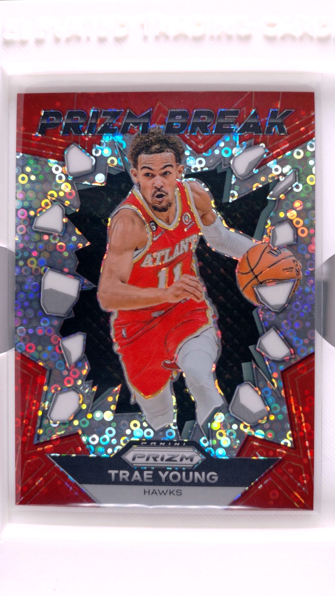 #10 Trae Young Prizm Break Fast Break Prizm - front
