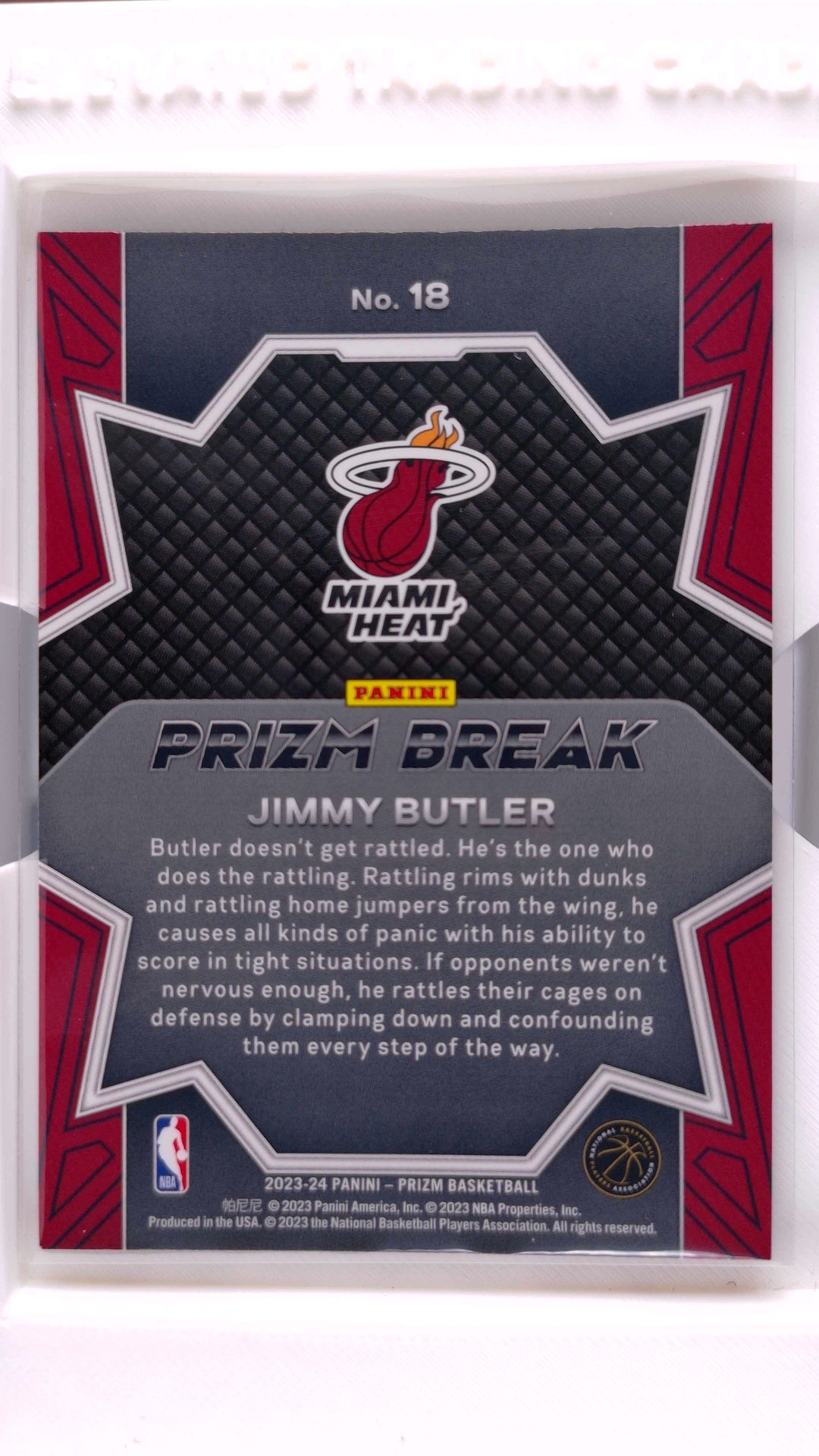 #18 Jimmy Butler Prizm Break - back