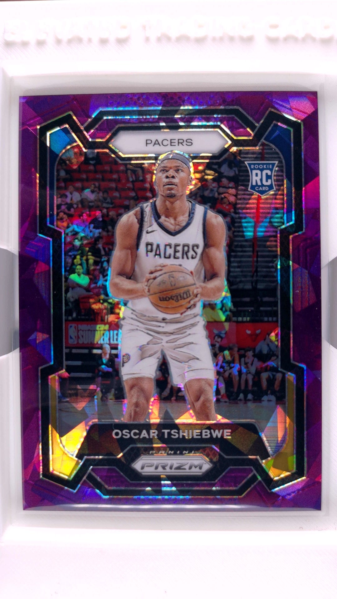 #292 Oscar Tshiebwe Rookie Purple Ice Prizm #34/149 - front