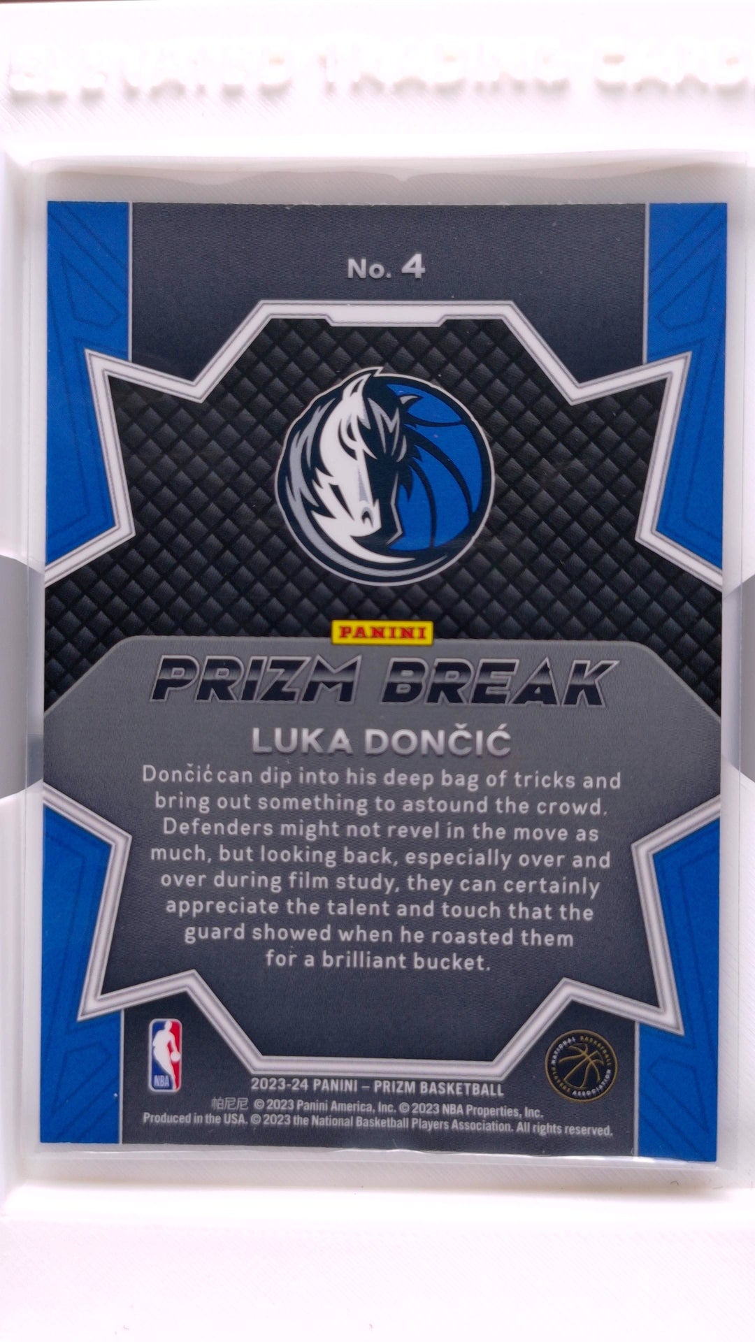 #4 Luka Doncic Prizm Break - back