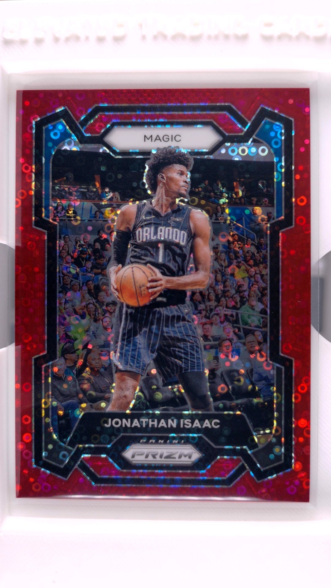 #288 Jonathan Isaac Red Fast Break Prizm #24/100 - front
