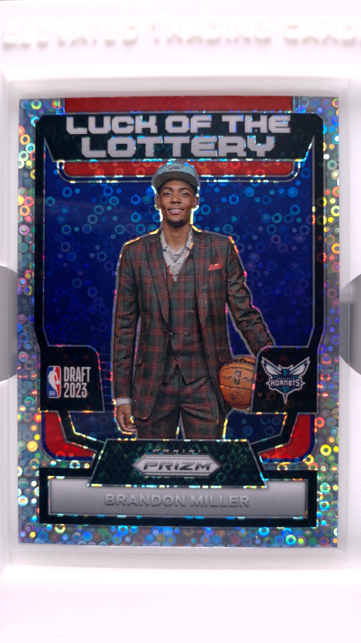 2023 Panini Prizm Basketball Brandon Miller #13 Luck Of The Lottery Fast Break Prizm RC — Front