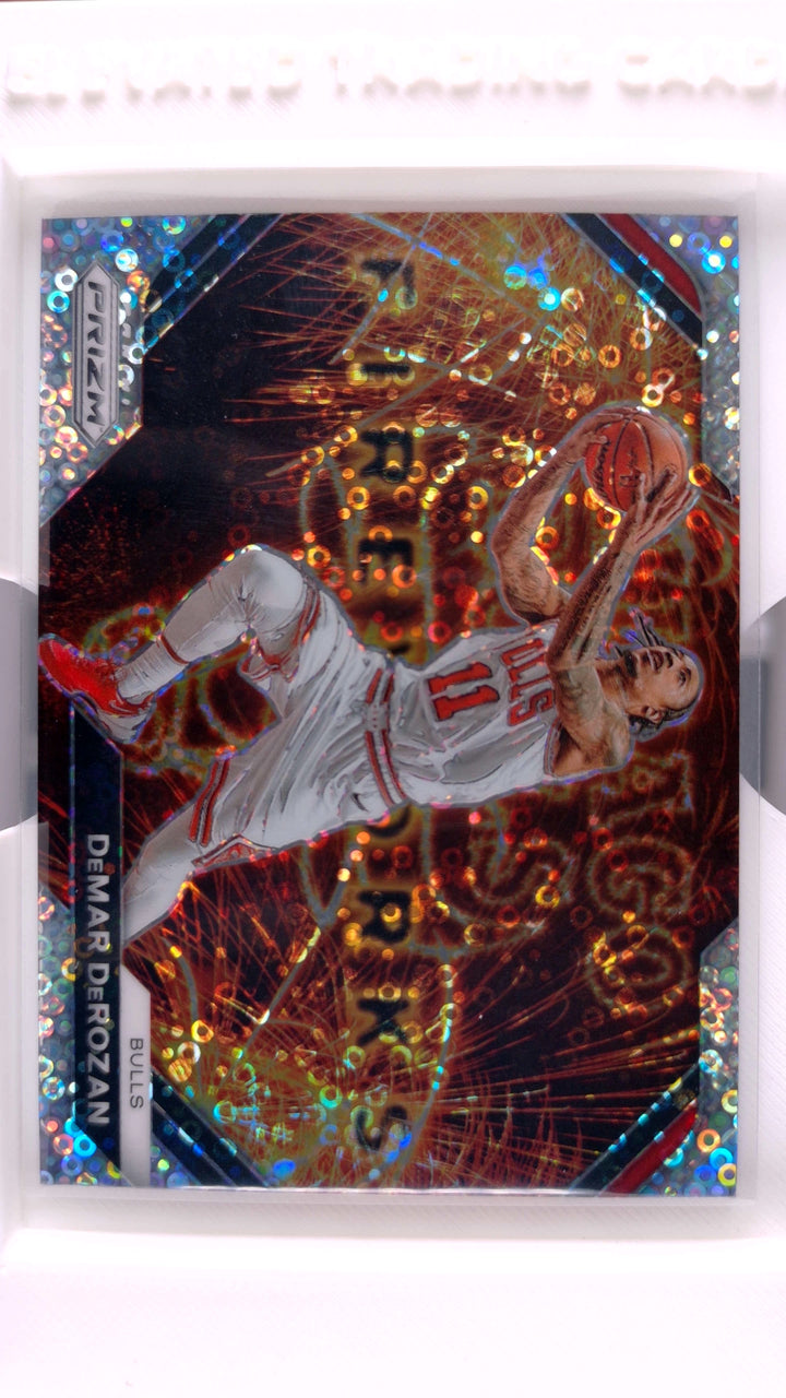 2023 Panini Prizm Basketball DeMar DeRozan #1 Fireworks Fast Break Prizm — Front