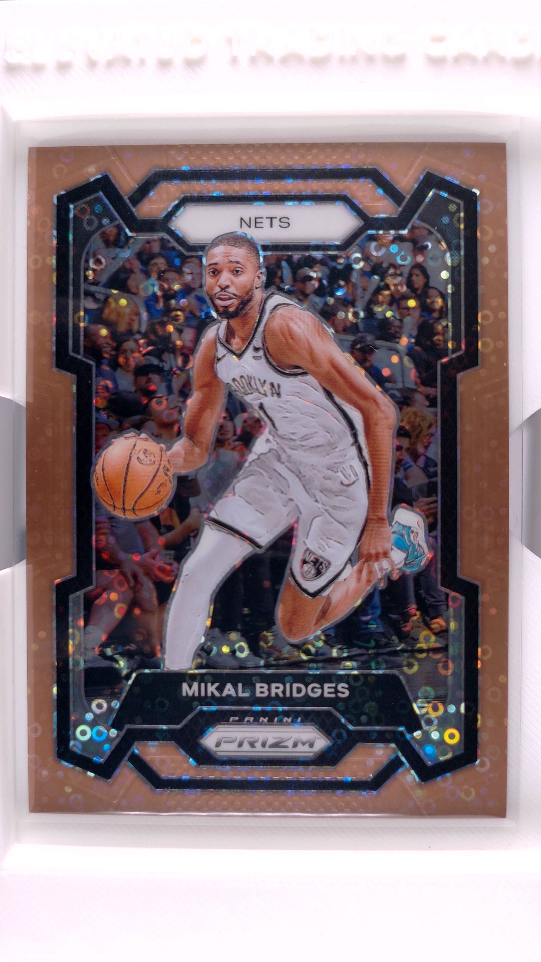 #46 Mikal Bridges Bronze Fast Break Prizm #9/20 - front