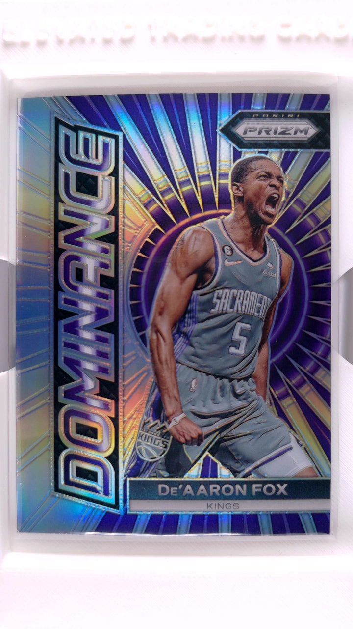 2023 Panini Prizm Basketball De'Aaron Fox #17 Dominance Silver Prizm — Front