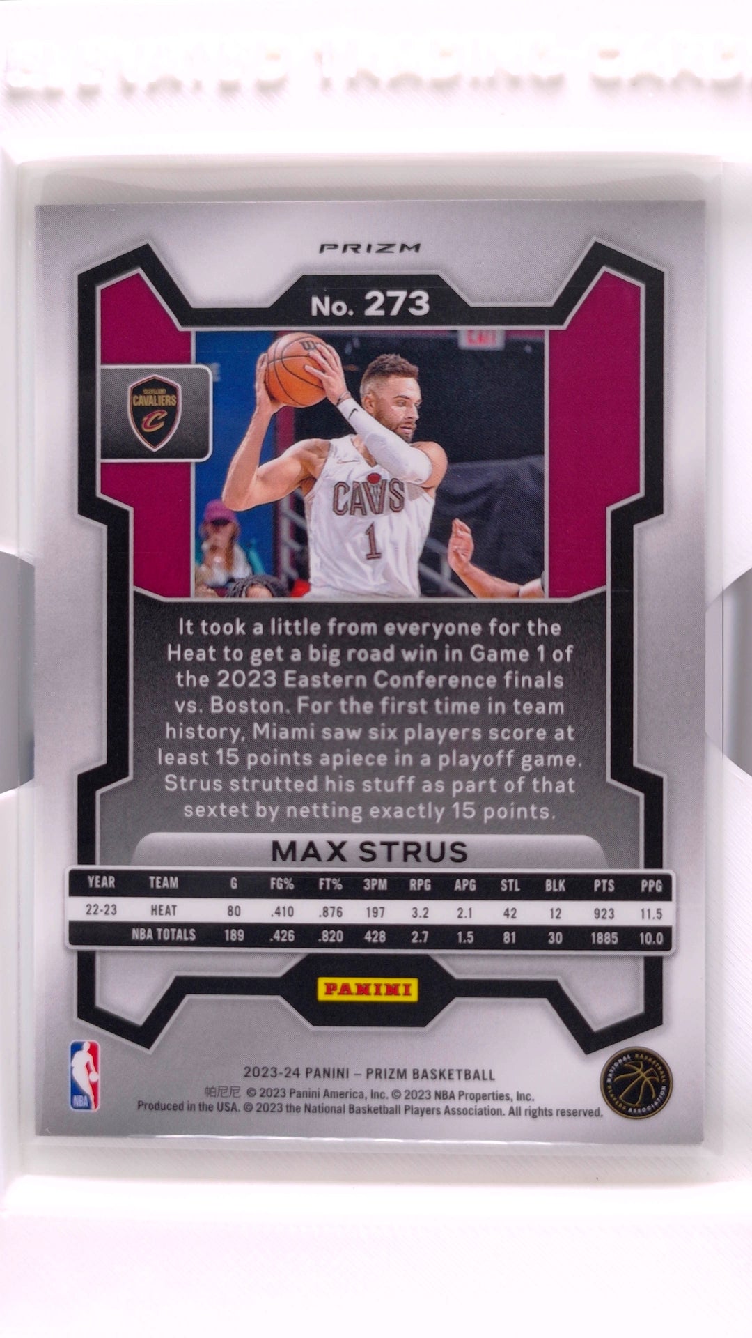 #273 Max Strus Green Prizm - back