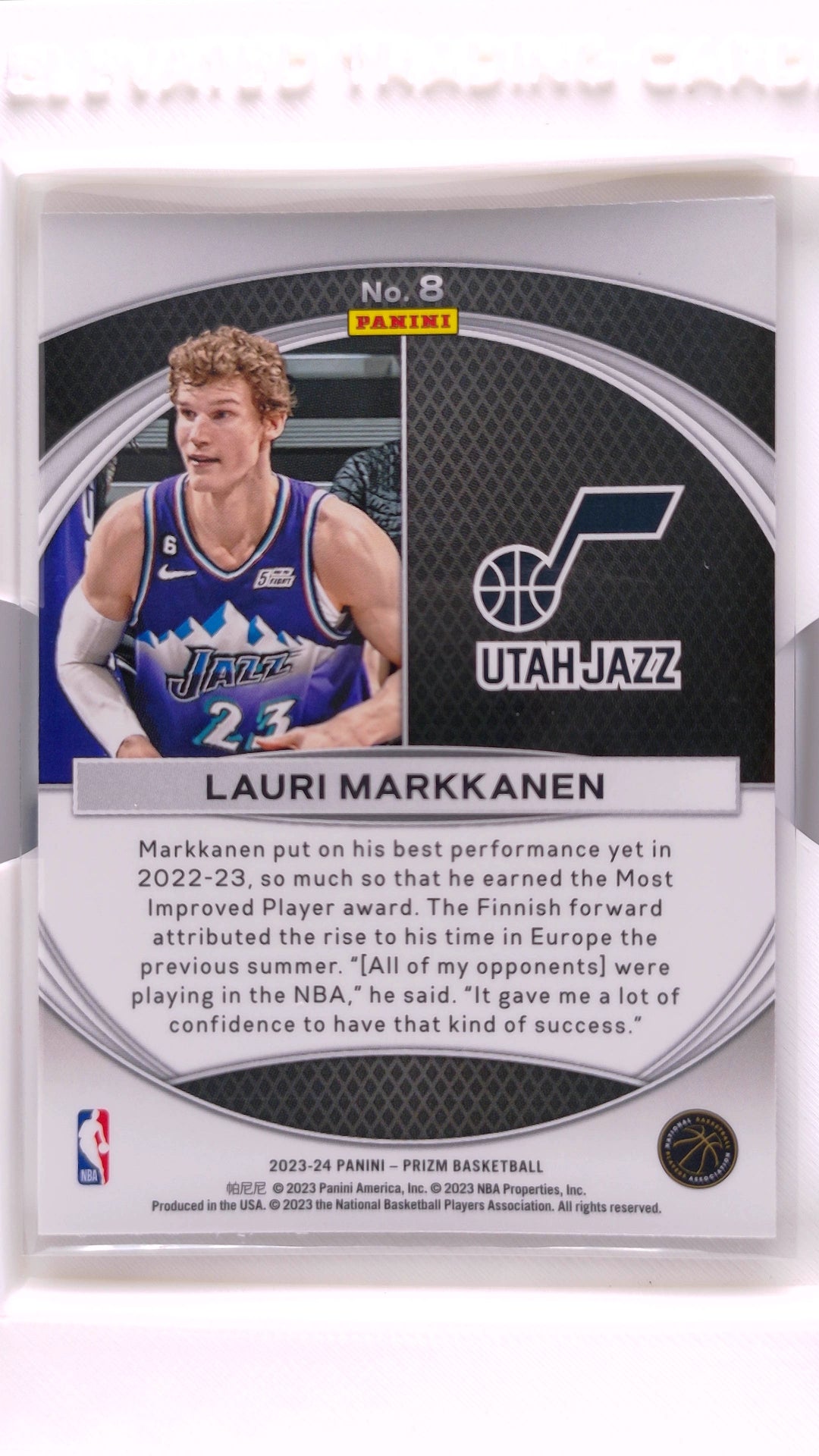 #8 Lauri Markkanen Global Reach - back