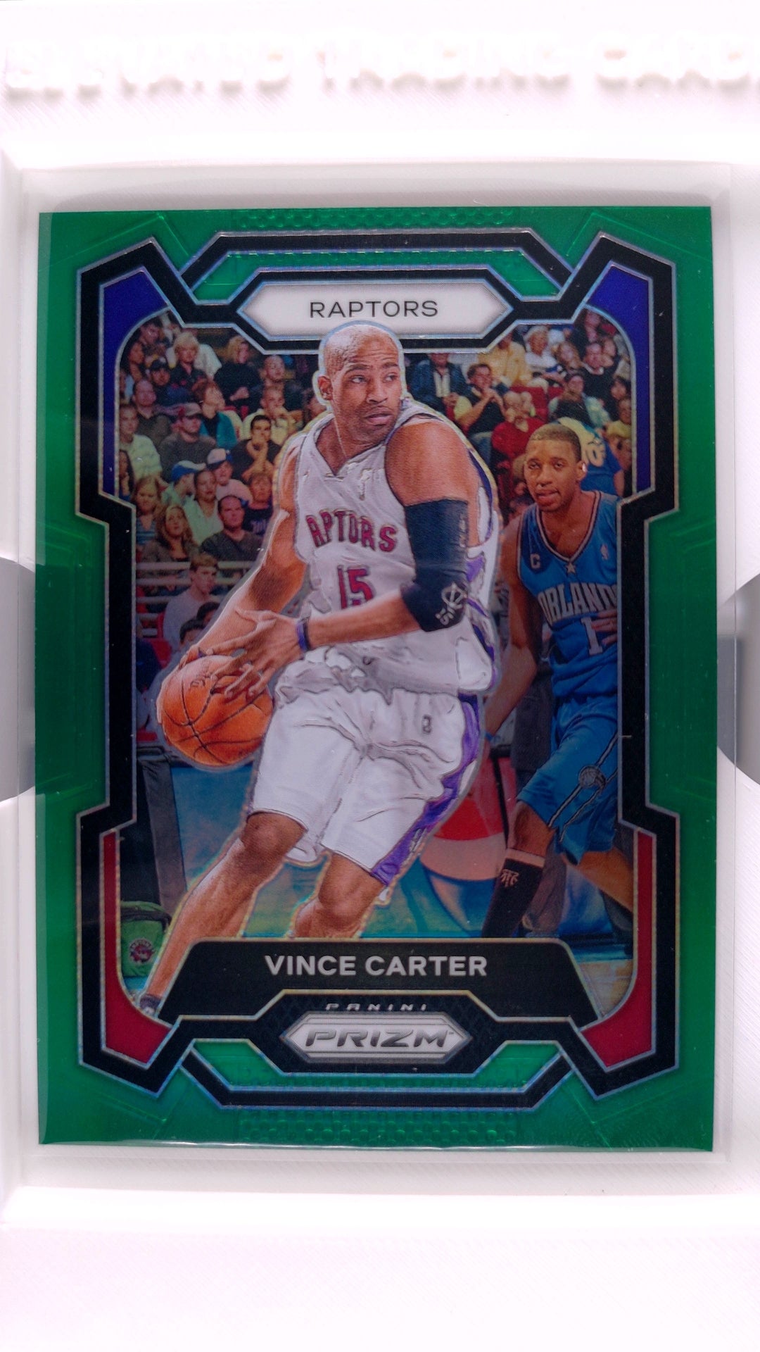 #195 Vince Carter Green Prizm - front