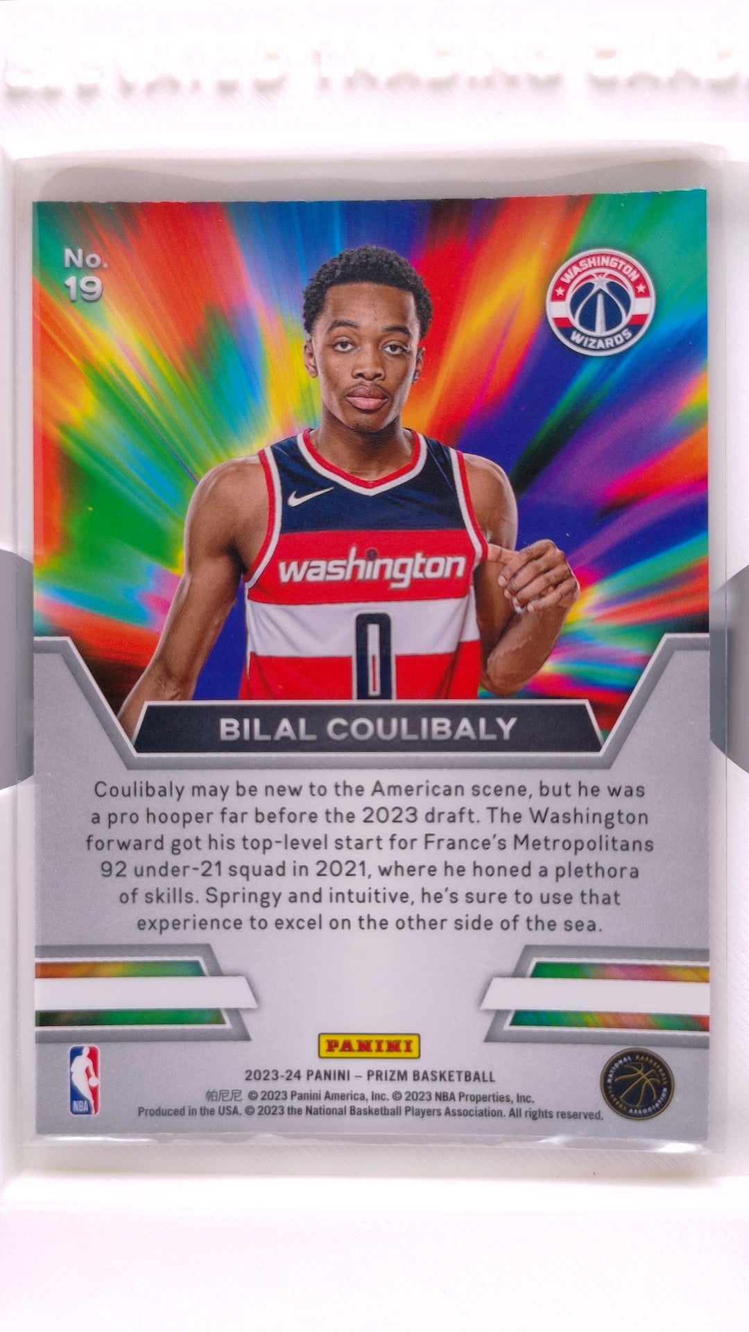 #19 Bilal Coulibaly Rookie Instant Impact - back