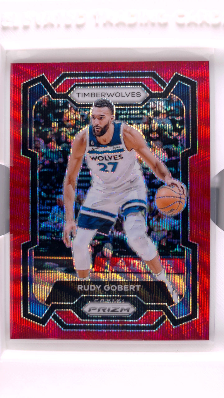 2023 Panini Prizm Basketball Rudy Gobert #59 Ruby Wave Prizm — Front