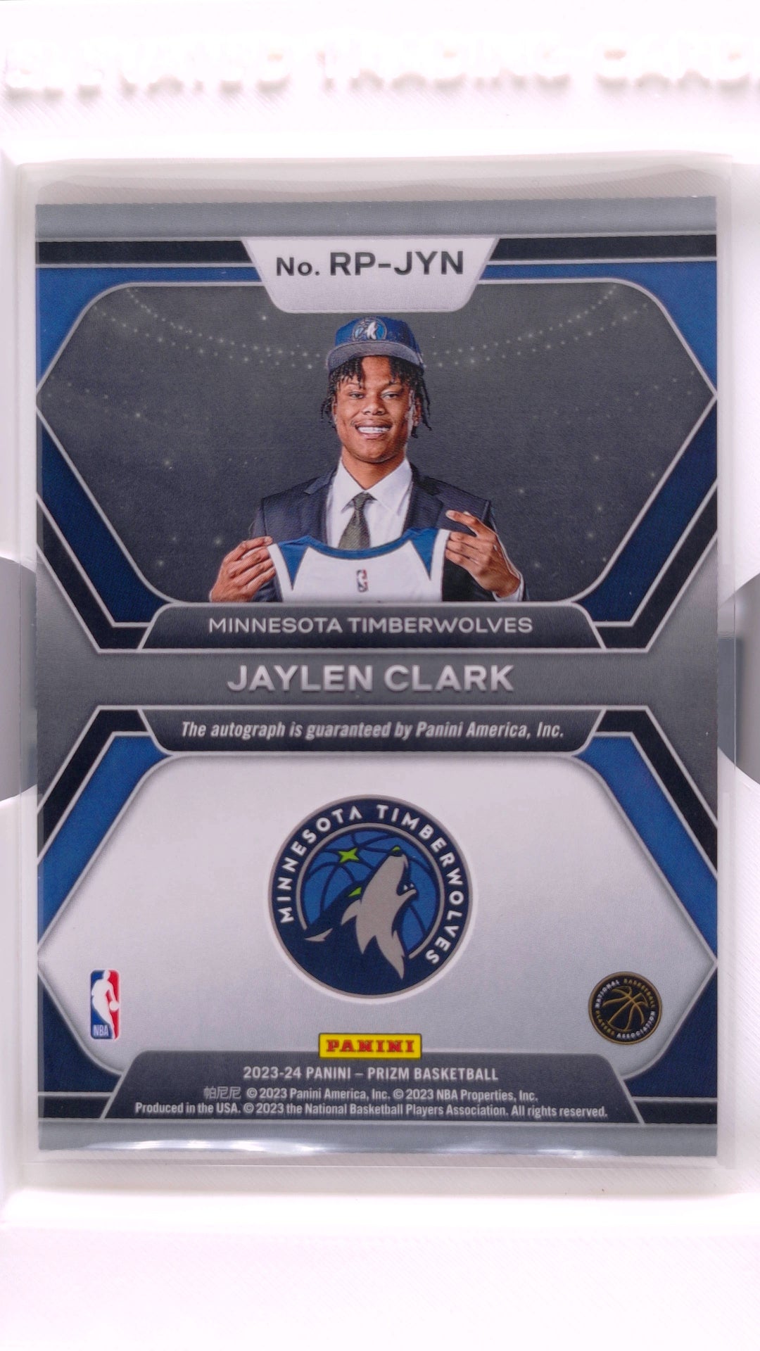 #RP-JYN Jaylen Clark Rookie Rookie Penmanship - back
