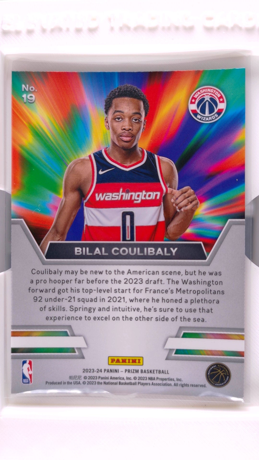 #19 Bilal Coulibaly Rookie Instant Impact - back