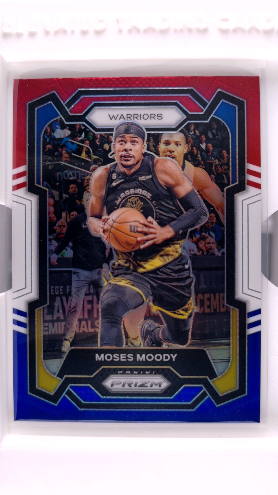 #228 Moses Moody Red, White And Blue Prizm - front