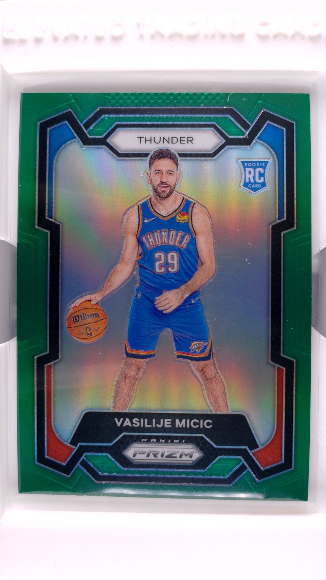 #297 Vasilije Micic Rookie Green Prizm - front