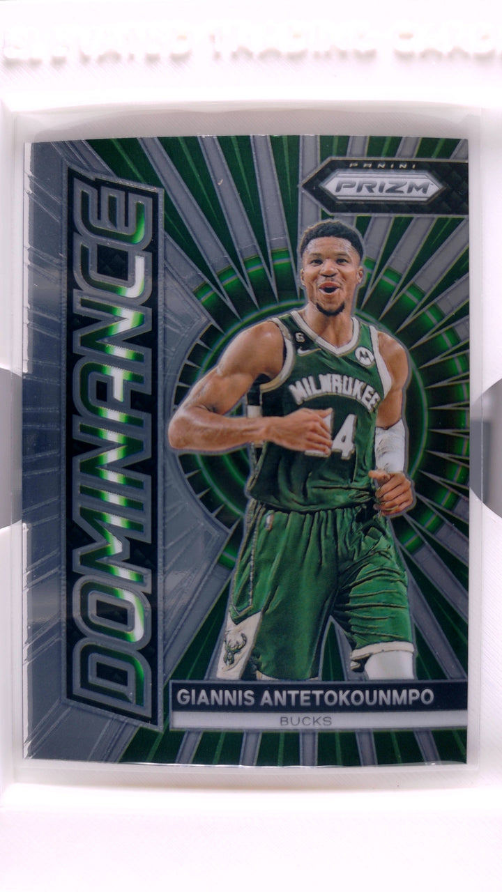 2023 Panini Prizm Basketball Giannis Antetokounmpo #7 Dominance — Front