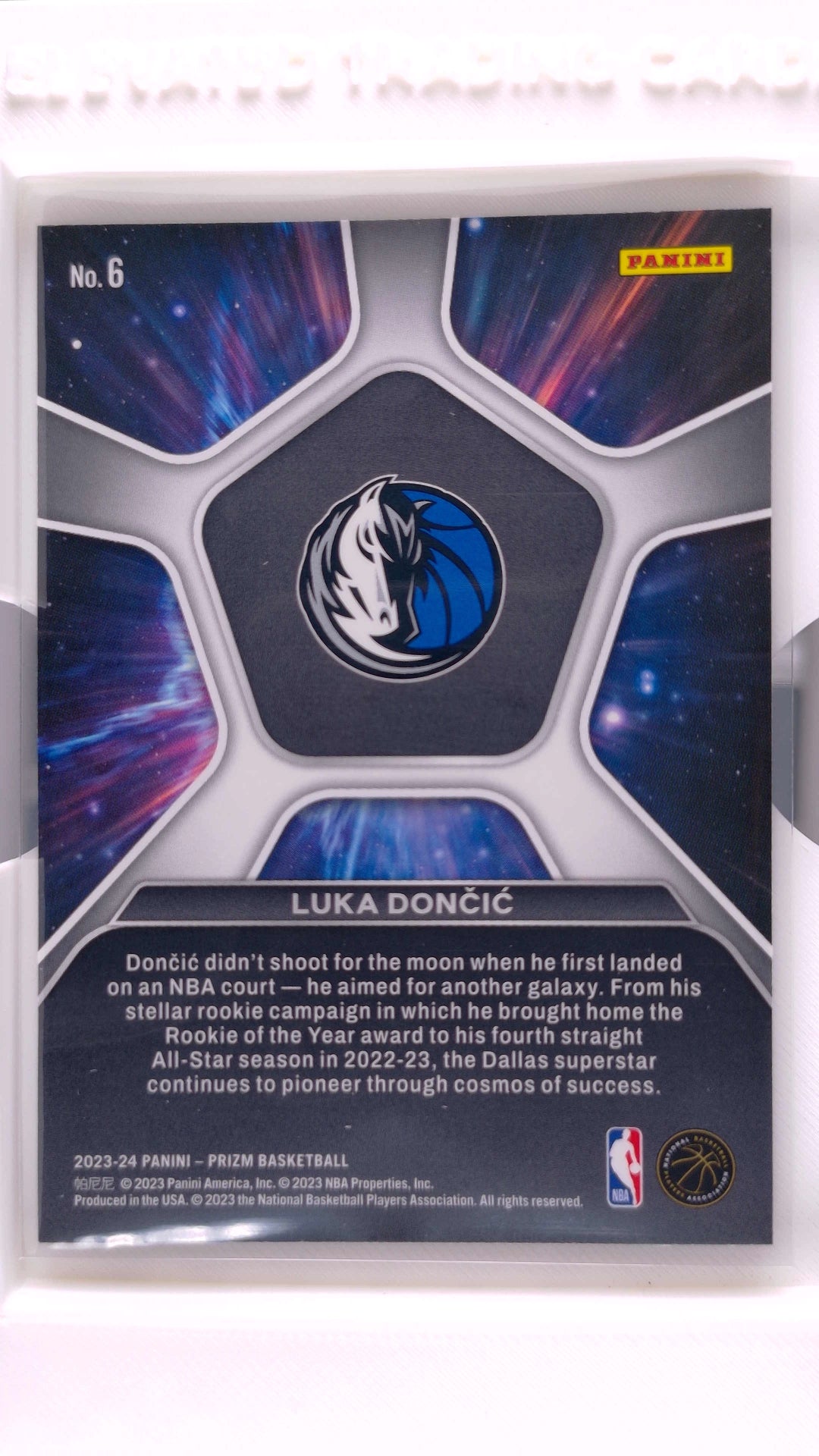 #6 Luka Doncic Deep Space - back