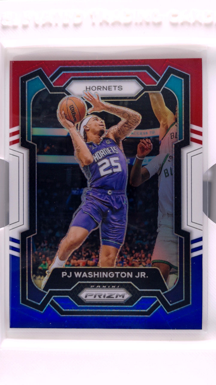 2023 Panini Prizm Basketball PJ Washington Jr. #117 Red, White And Blue Prizm — Front