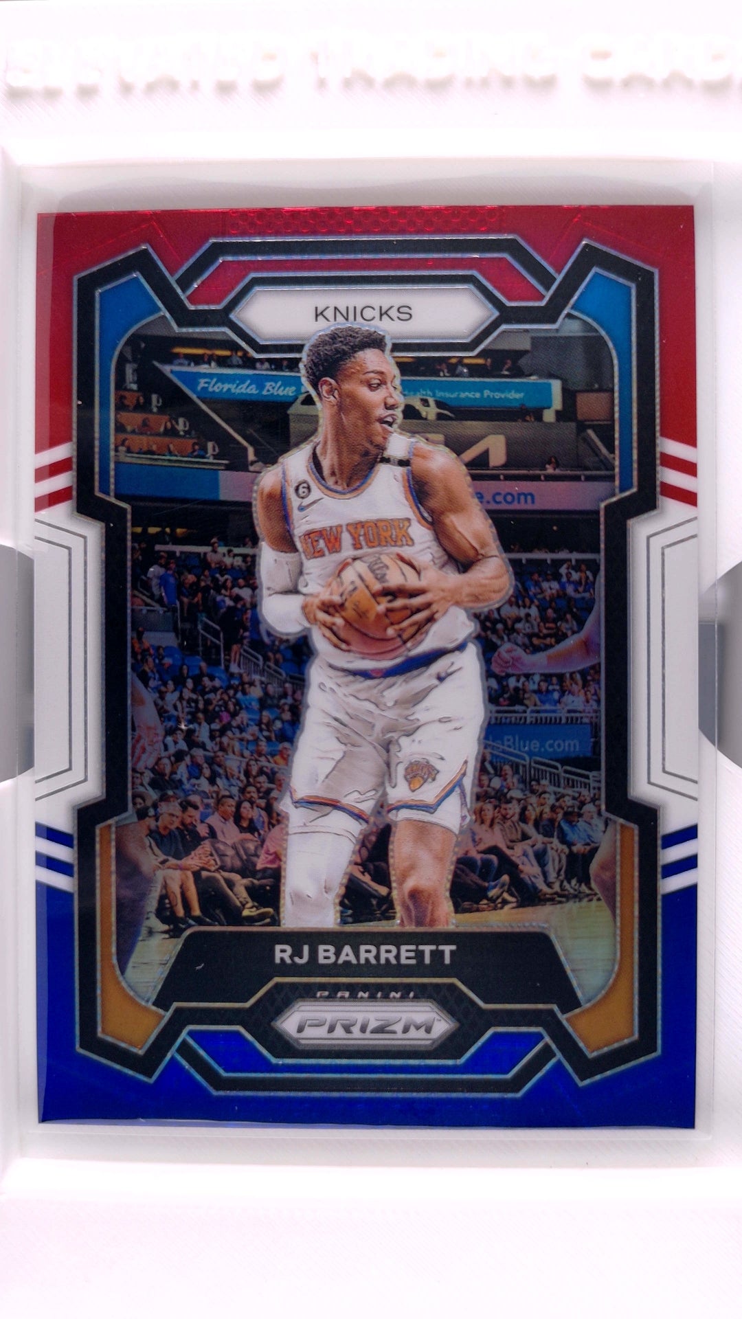 #263 RJ Barrett Red, White And Blue Prizm - front