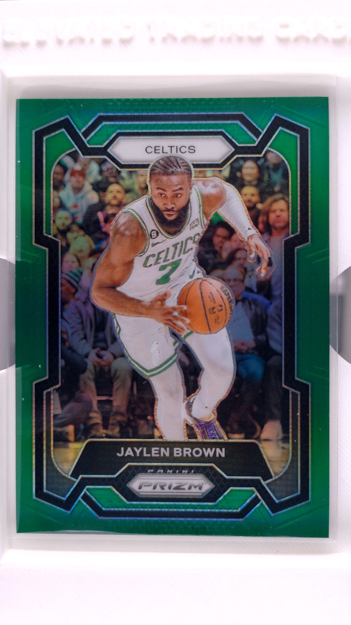 2023 Panini Prizm Basketball Jaylen Brown #31 Green Prizm — Front