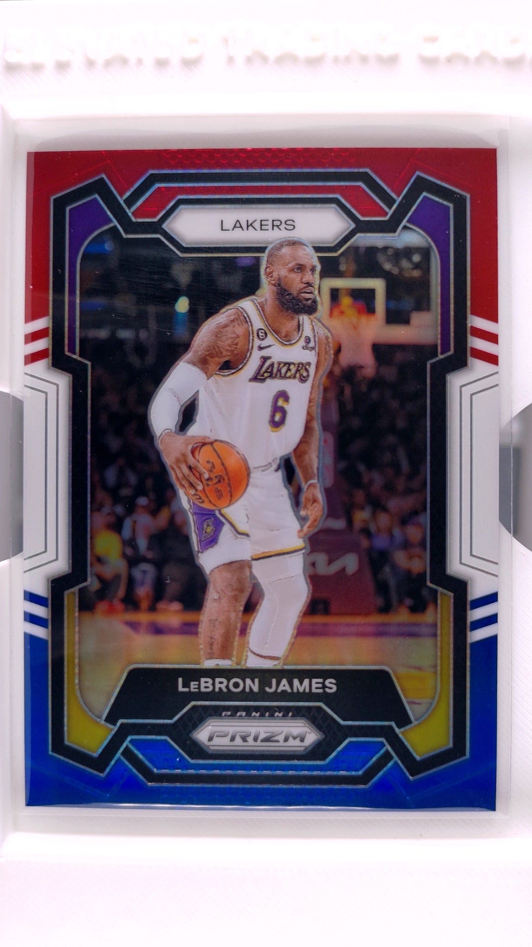 #63 LeBron James Red, White And Blue Prizm - front