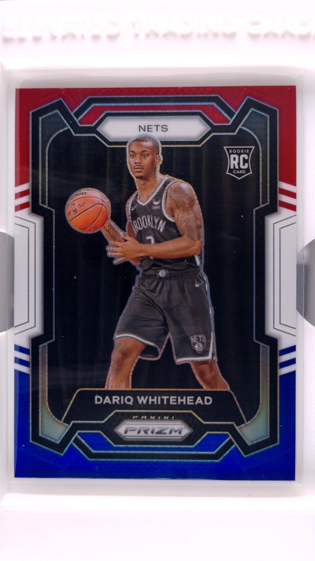 #175 Dariq Whitehead Rookie Red, White And Blue Prizm - front