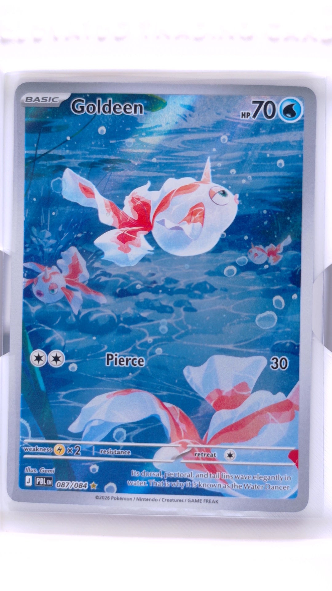 #087 Goldeen Illustration Rare - front