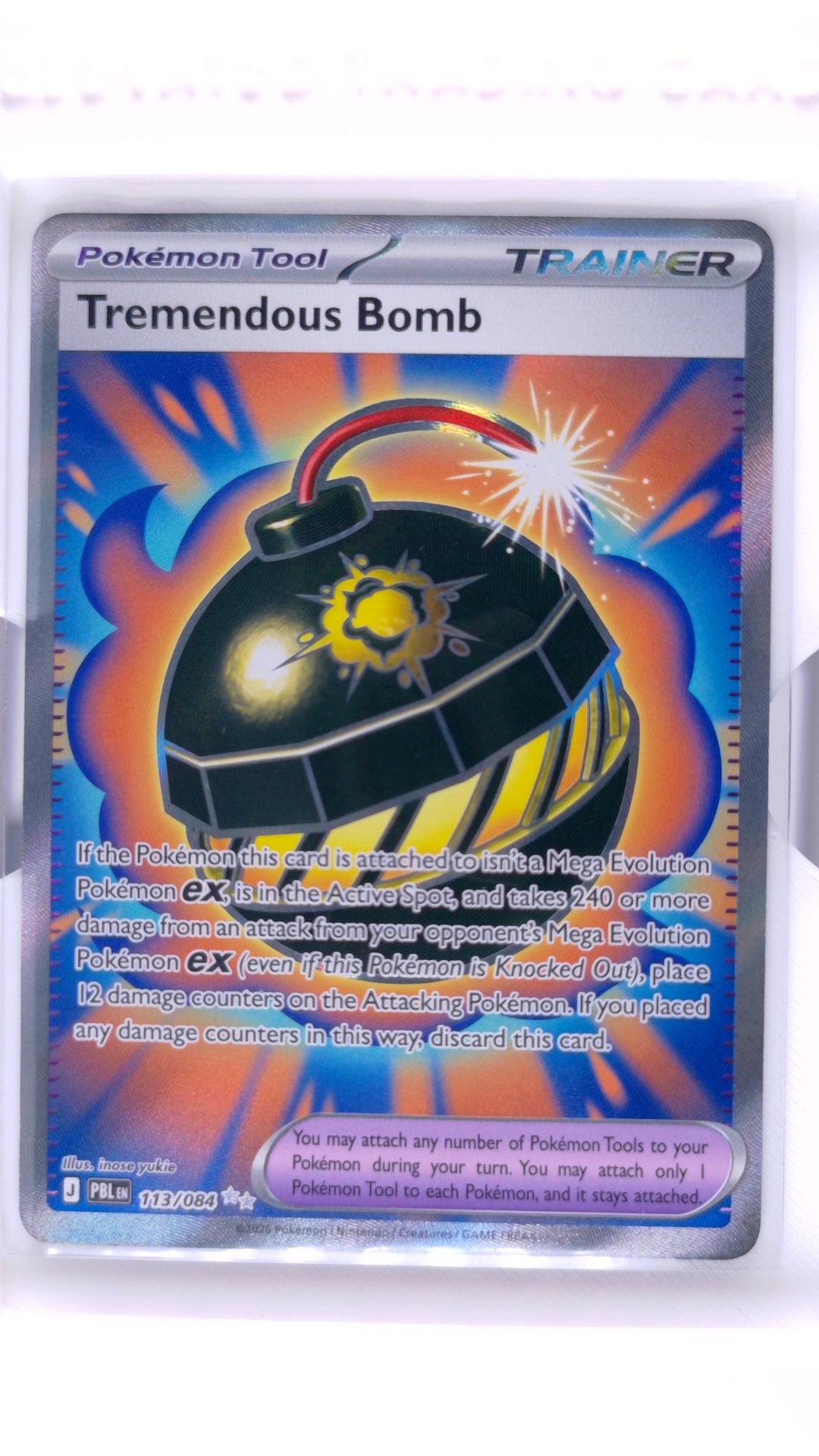 #113 Tremendous Bomb Ultra Rare - front