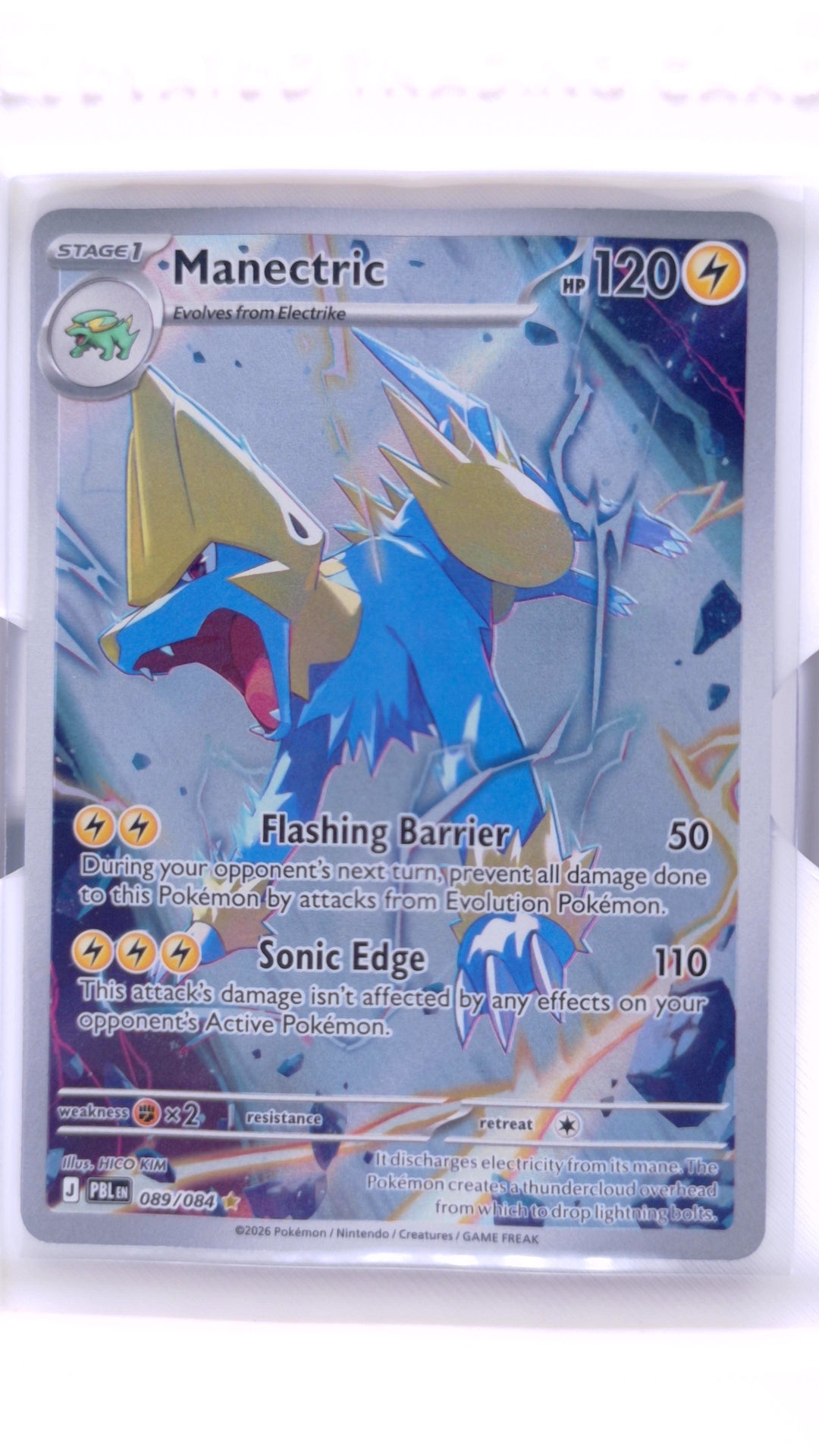 #089 Manectric Illustration Rare - front