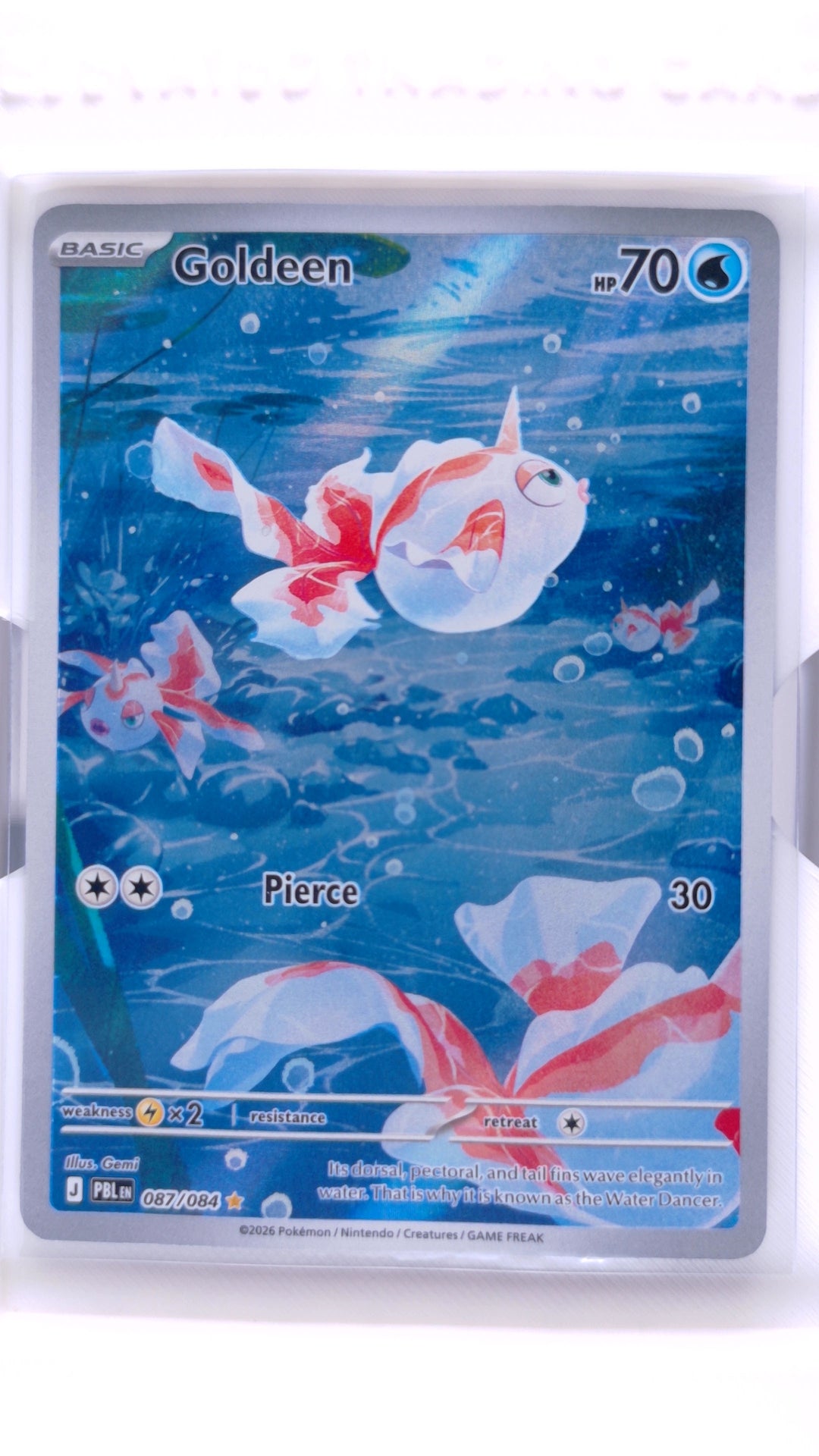 #087 Goldeen Illustration Rare - front