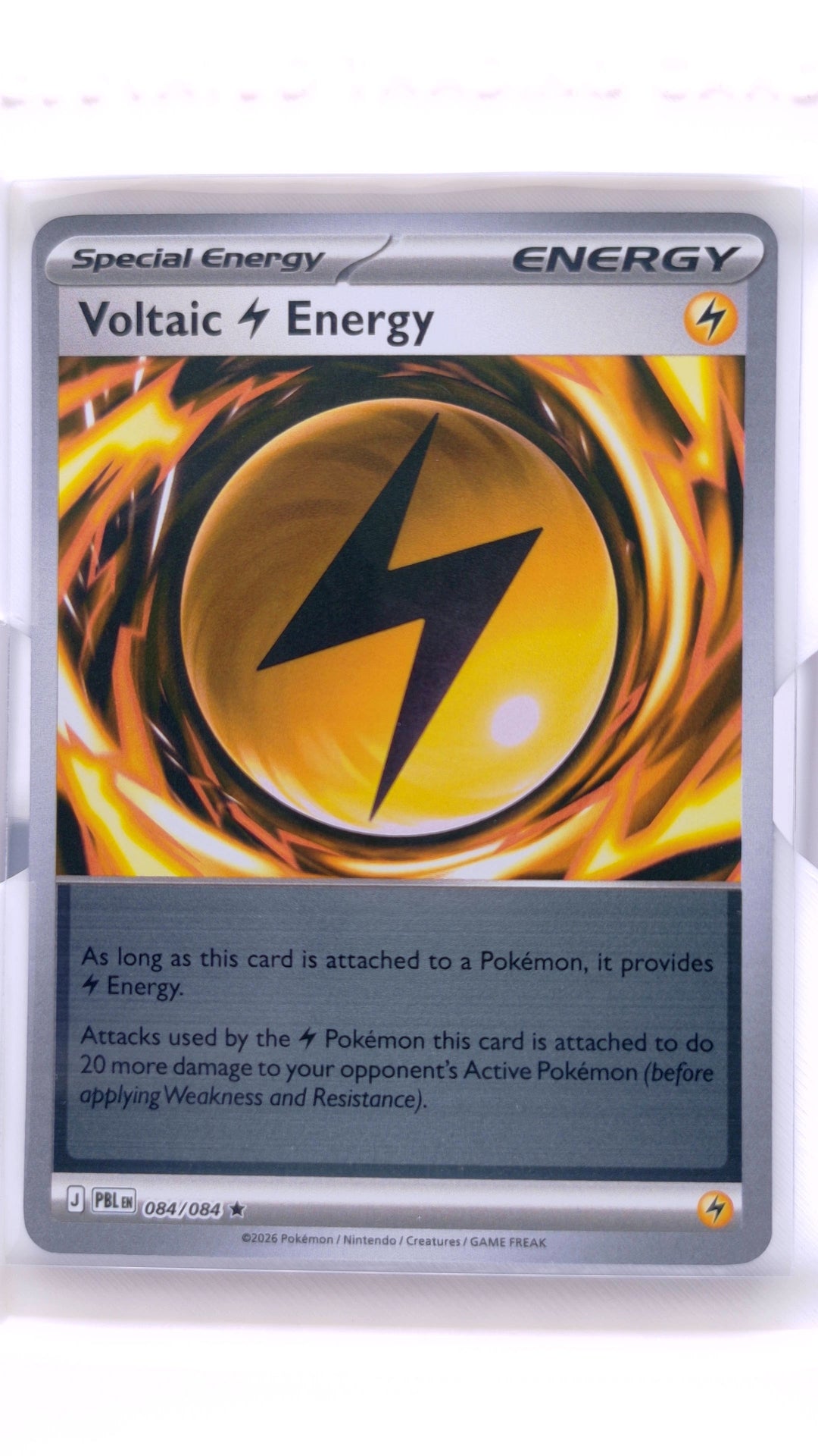#084 Voltaic Energy Reverse Holo Rare - front
