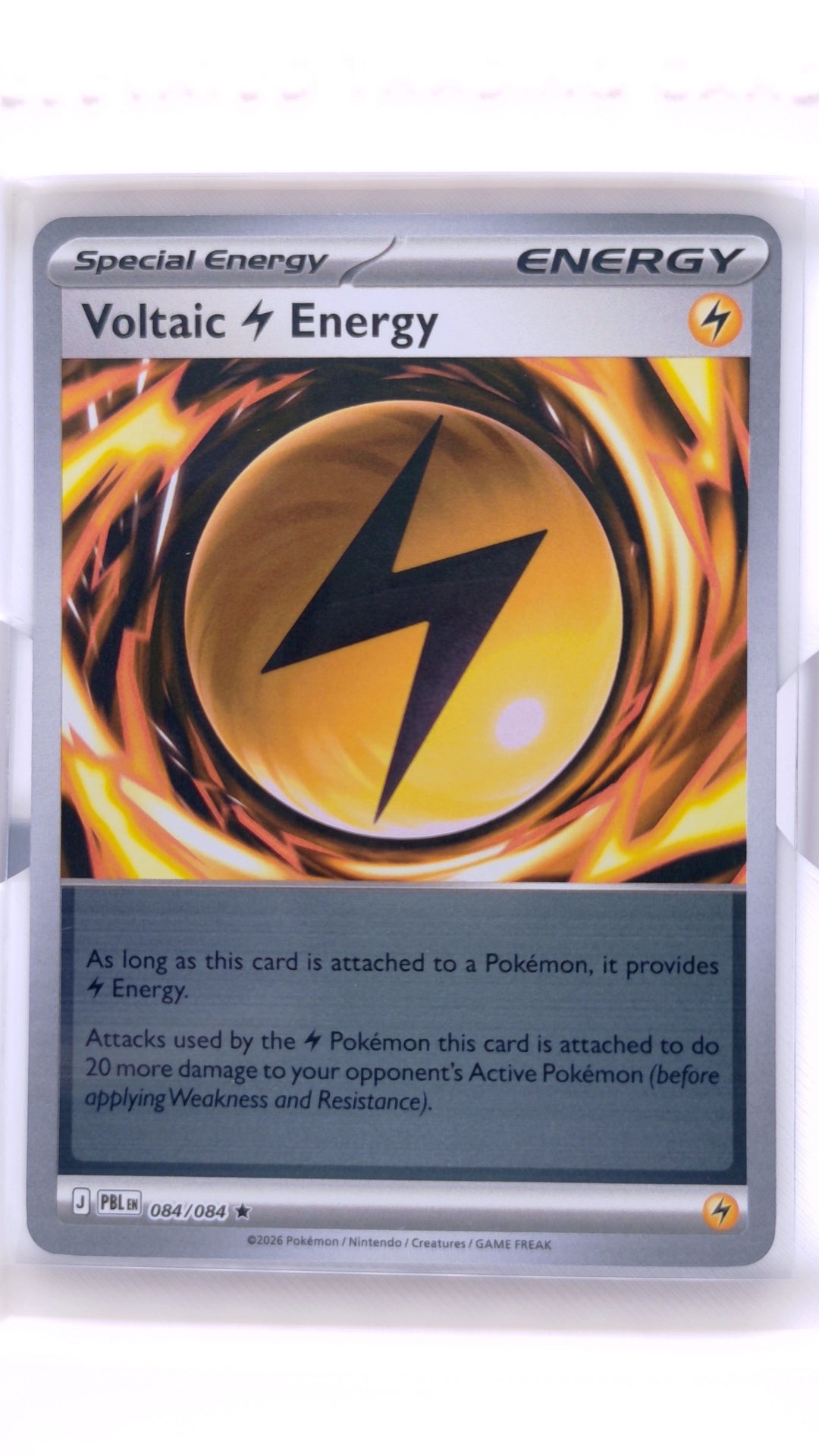 #084 Voltaic Energy Reverse Holo Rare - front