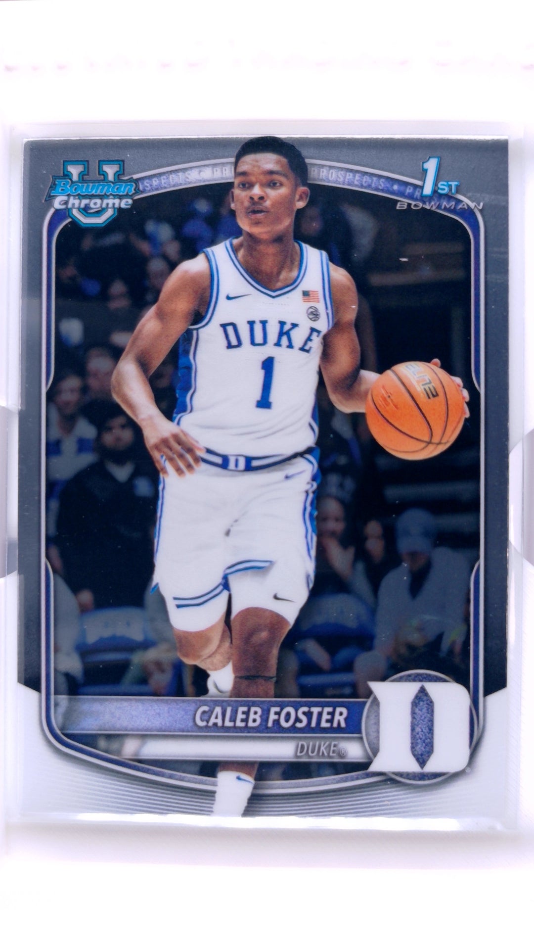 #BCP-100 Caleb Foster Chrome Prospects - front