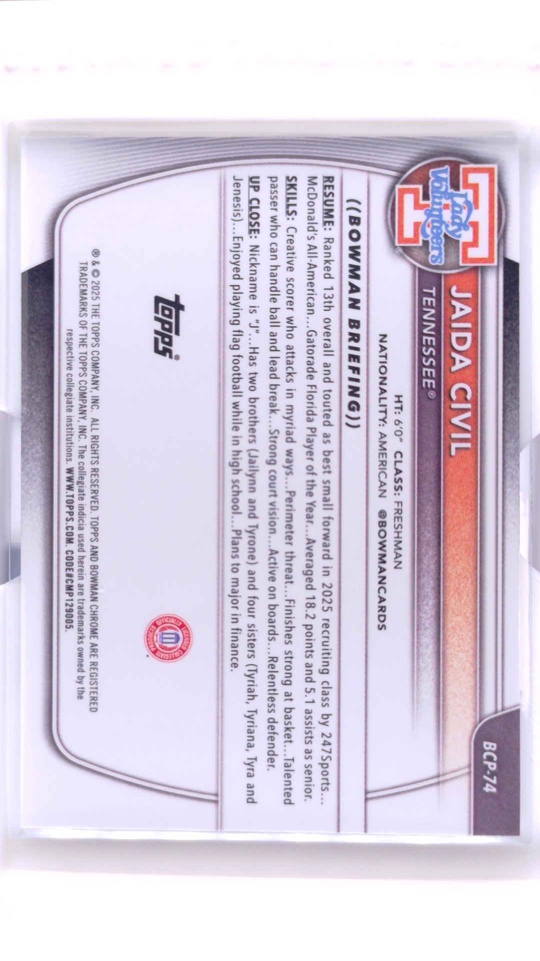 #BCP-74 Jaida Civil Chrome Prospects - back