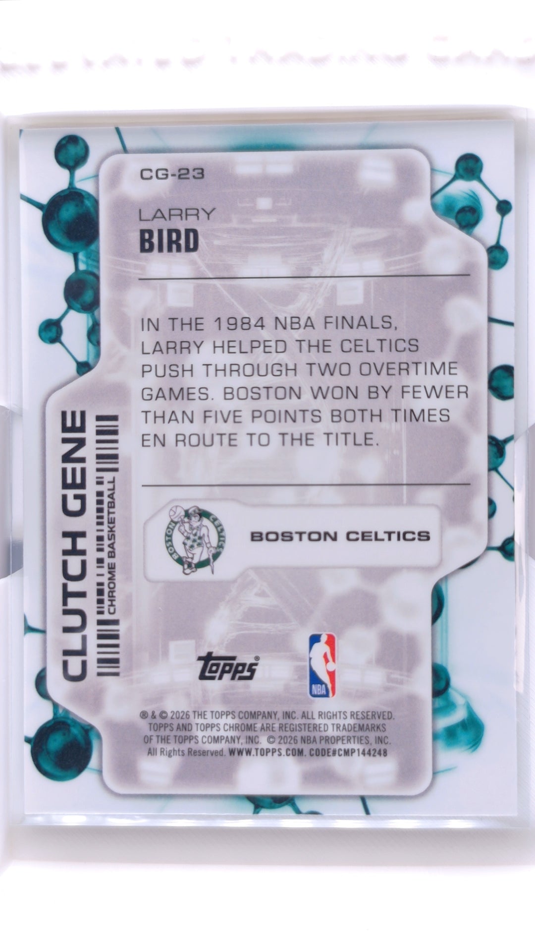 #CG-23 Larry Bird Clutch Gene - back