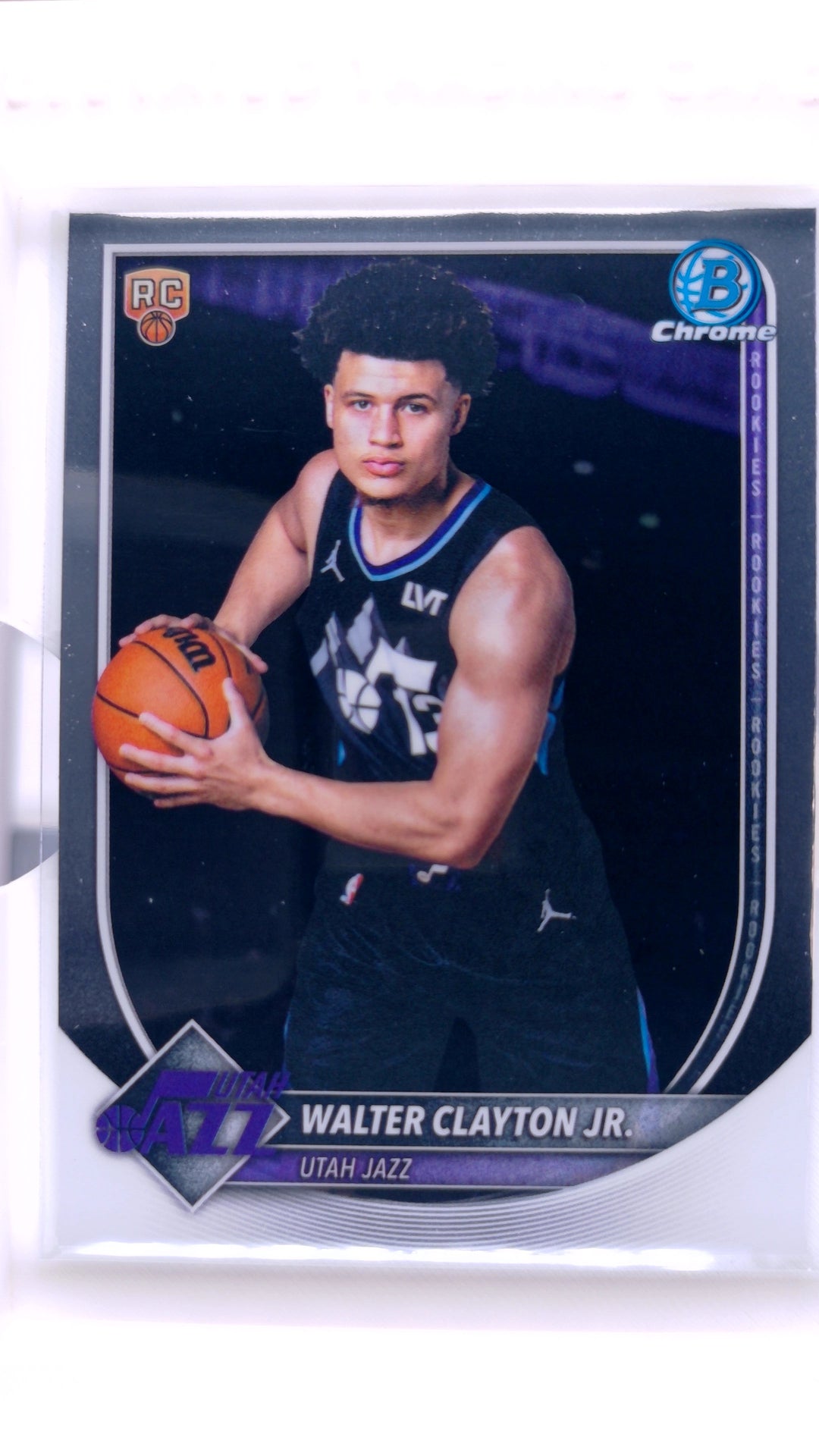 #BCV-18 Walter Clayton Jr. Rookie Chrome - front