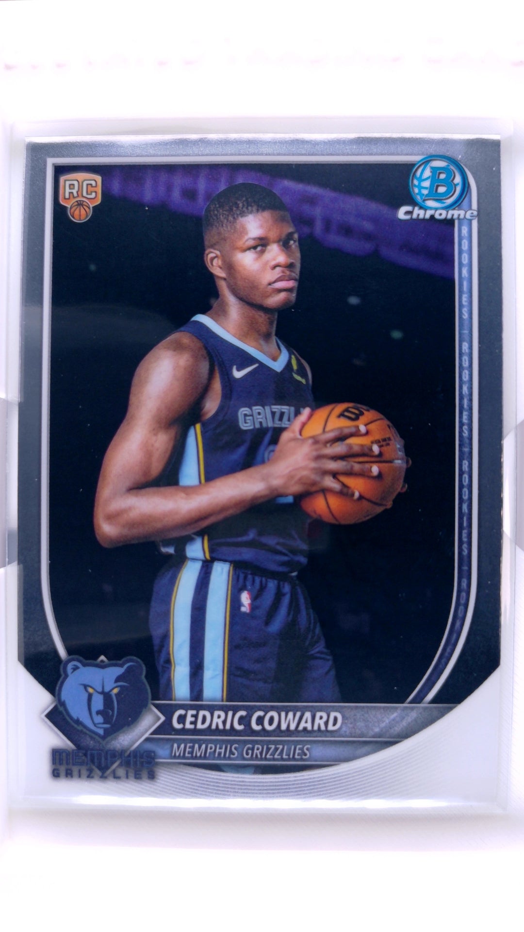 #BCV-11 Cedric Coward Rookie Chrome - front