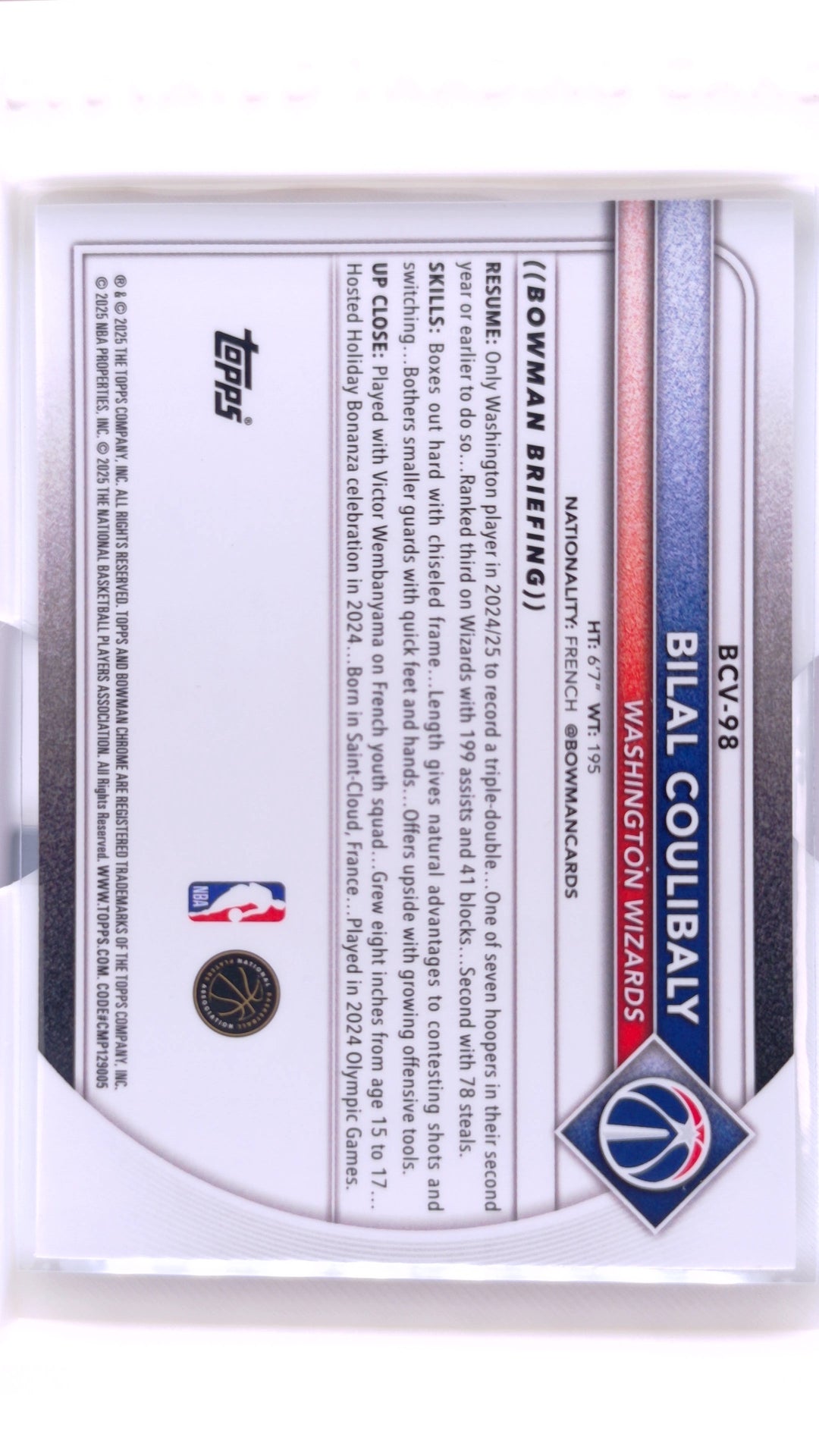 #BCV-98 Bilal Coulibaly Chrome - back