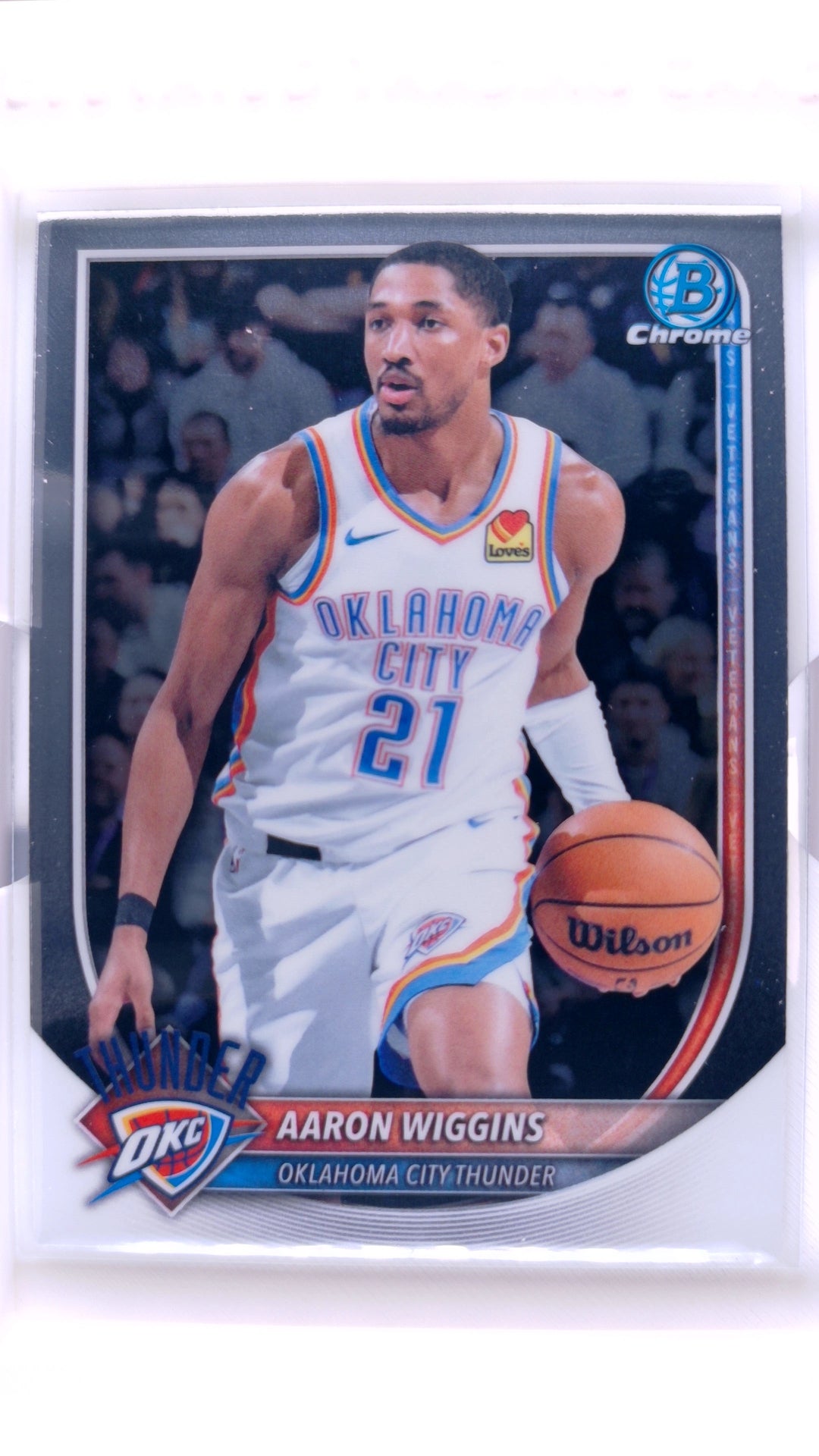 #BCV-186 Aaron Wiggins Chrome - front