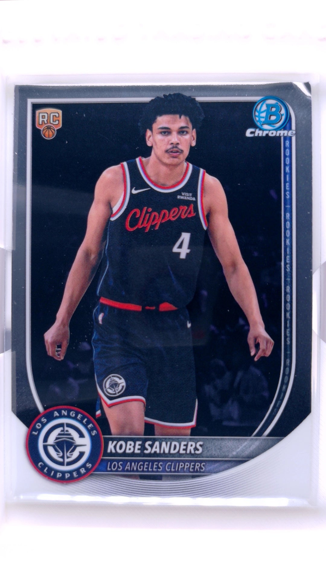 #BCV-47 Kobe Sanders Rookie Chrome - front