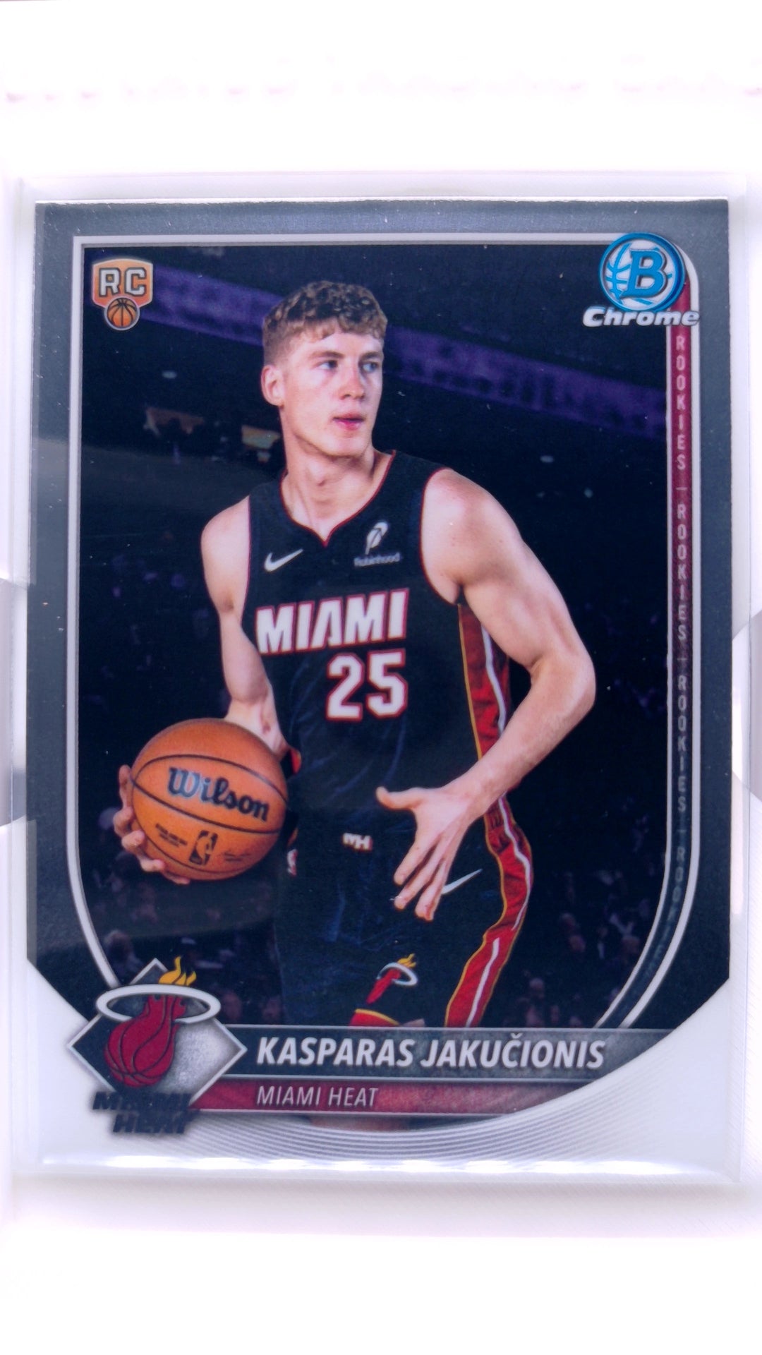 #BCV-20 Kasparas Jakučionis Rookie Chrome - front