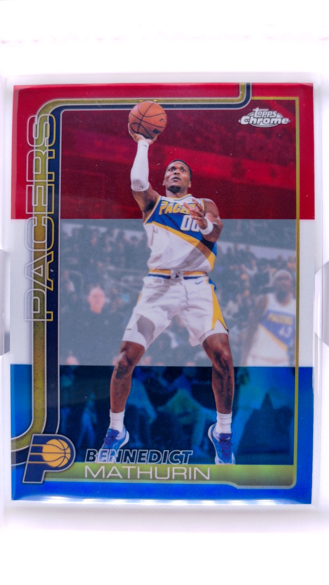 #133 Bennedict Mathurin Red, White & Blue Refractor - front