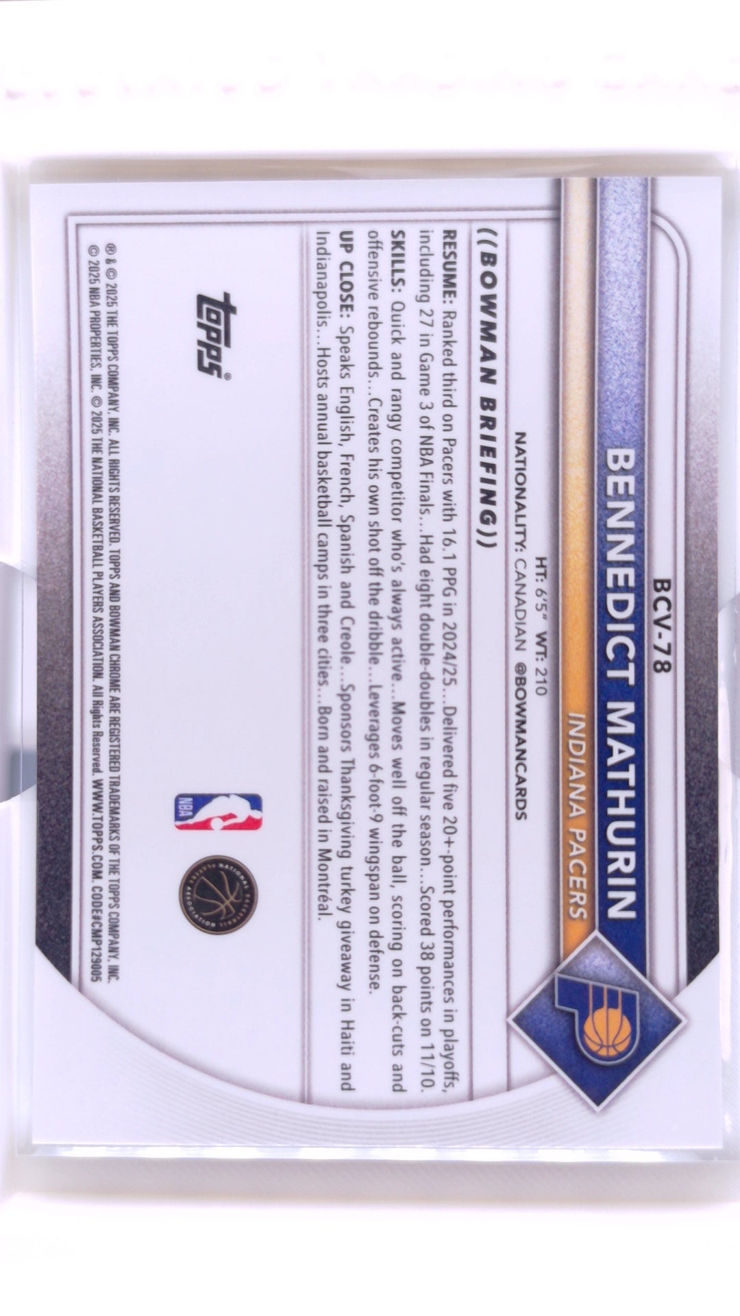 #BCV-78 Bennedict Mathurin Chrome - back